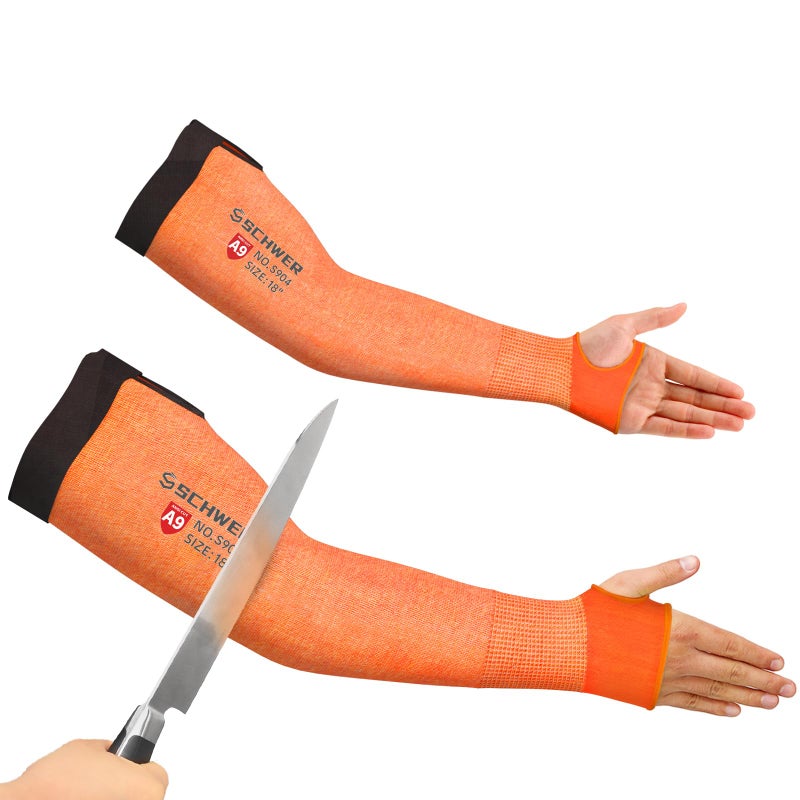 Schwer PRO-SKIN ANSI A9 Cut Resistant Sleeves  PFAS Free Arm Sleeves for Men and Women  High Risk Arm Protection Sleeves for Thin Skin  Gardening Sleeves Protective Sleeves for Arms Puncture Resistant - Image 1